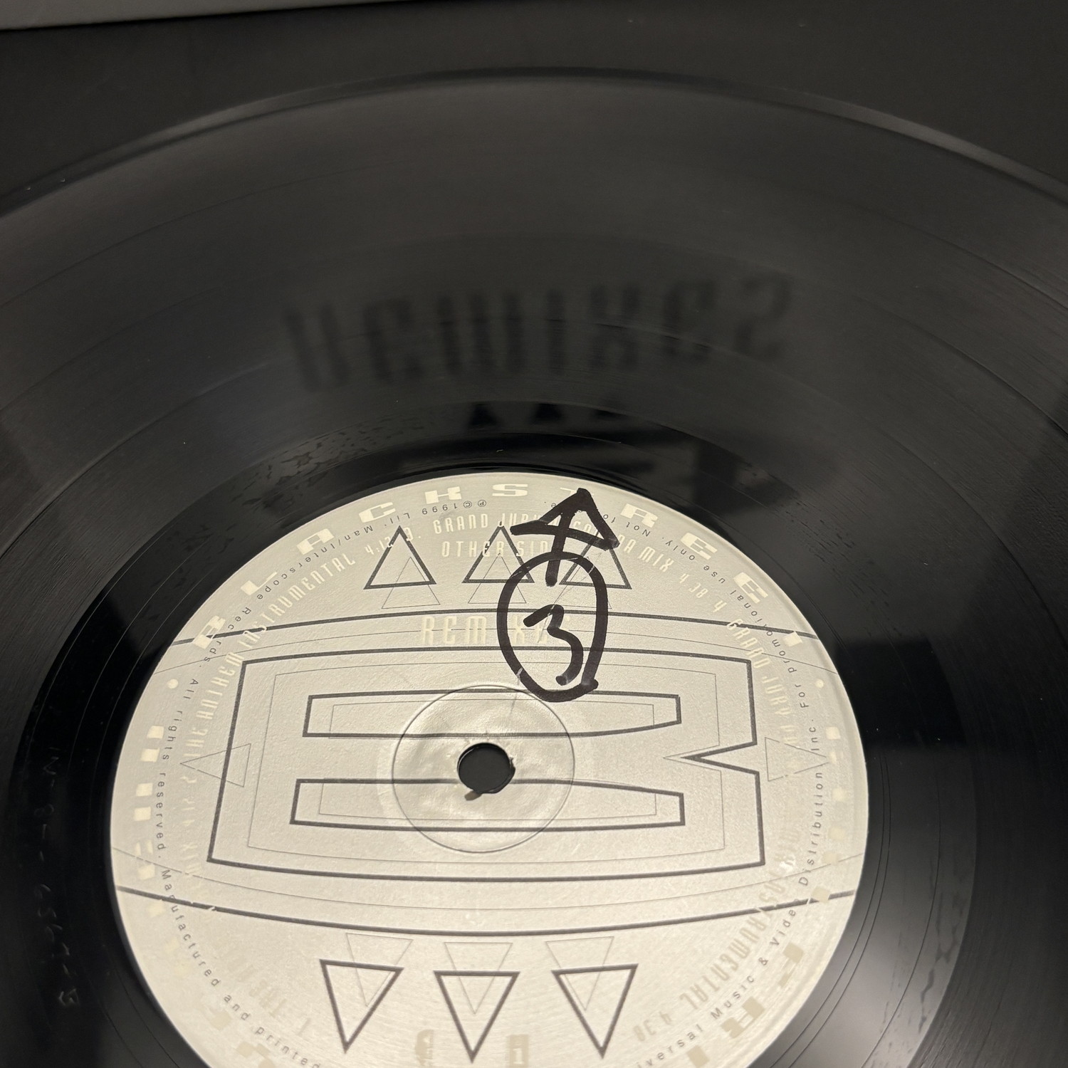 Girlfriend / Boyfriend Remixes (Blackstreet)のB面にある書き込み