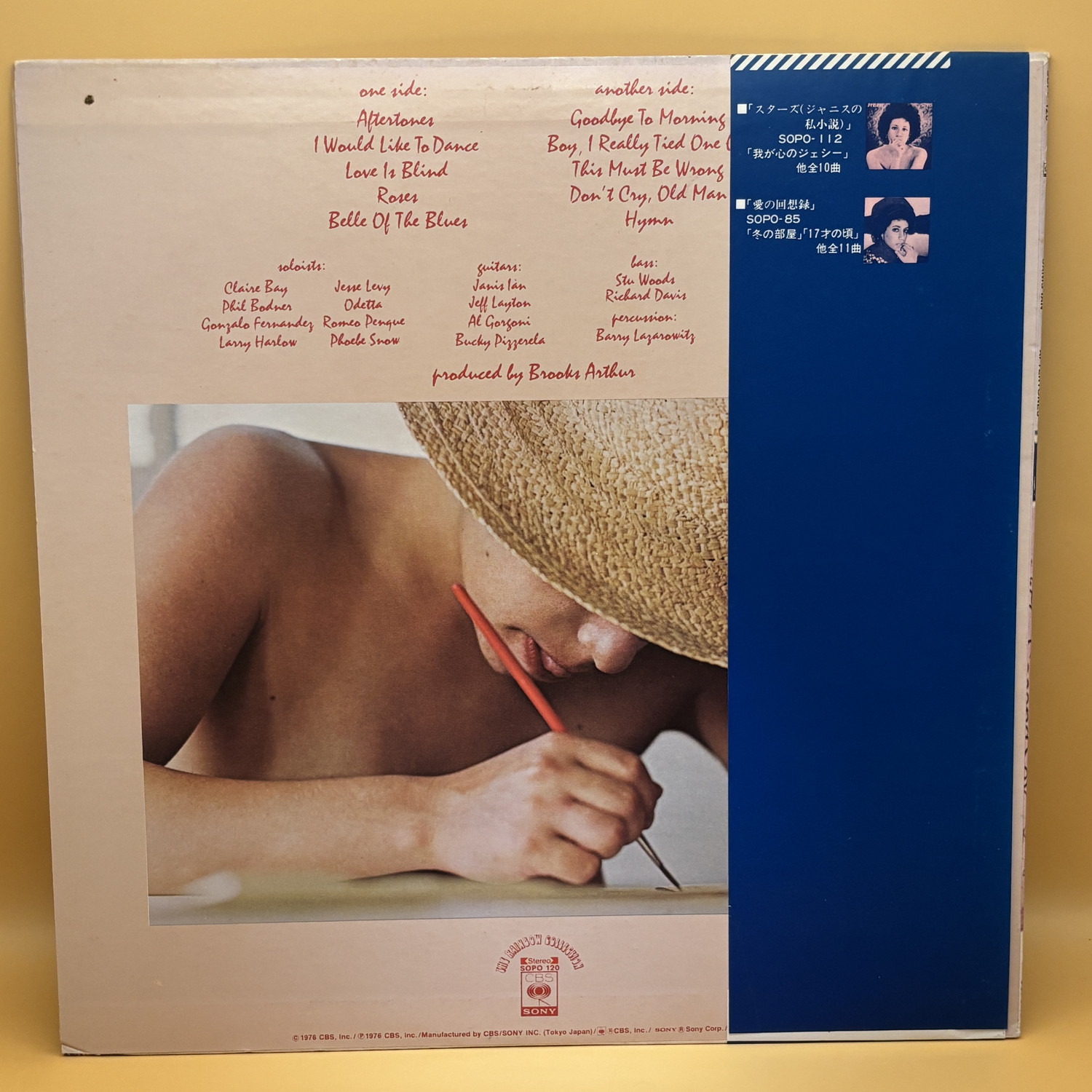 愛の余韻（ジャニス・イアン）のジャケット裏